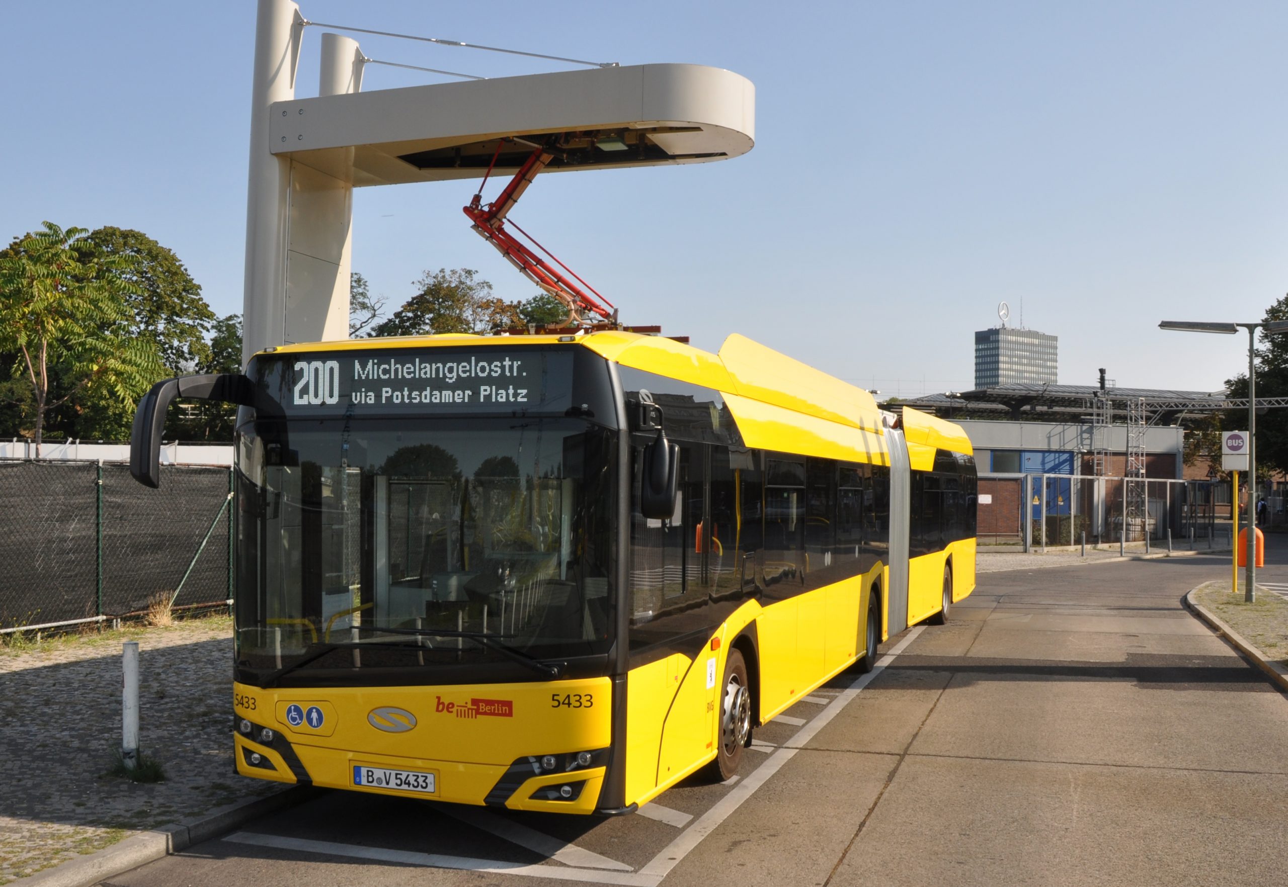ベルリンの上空からの電気