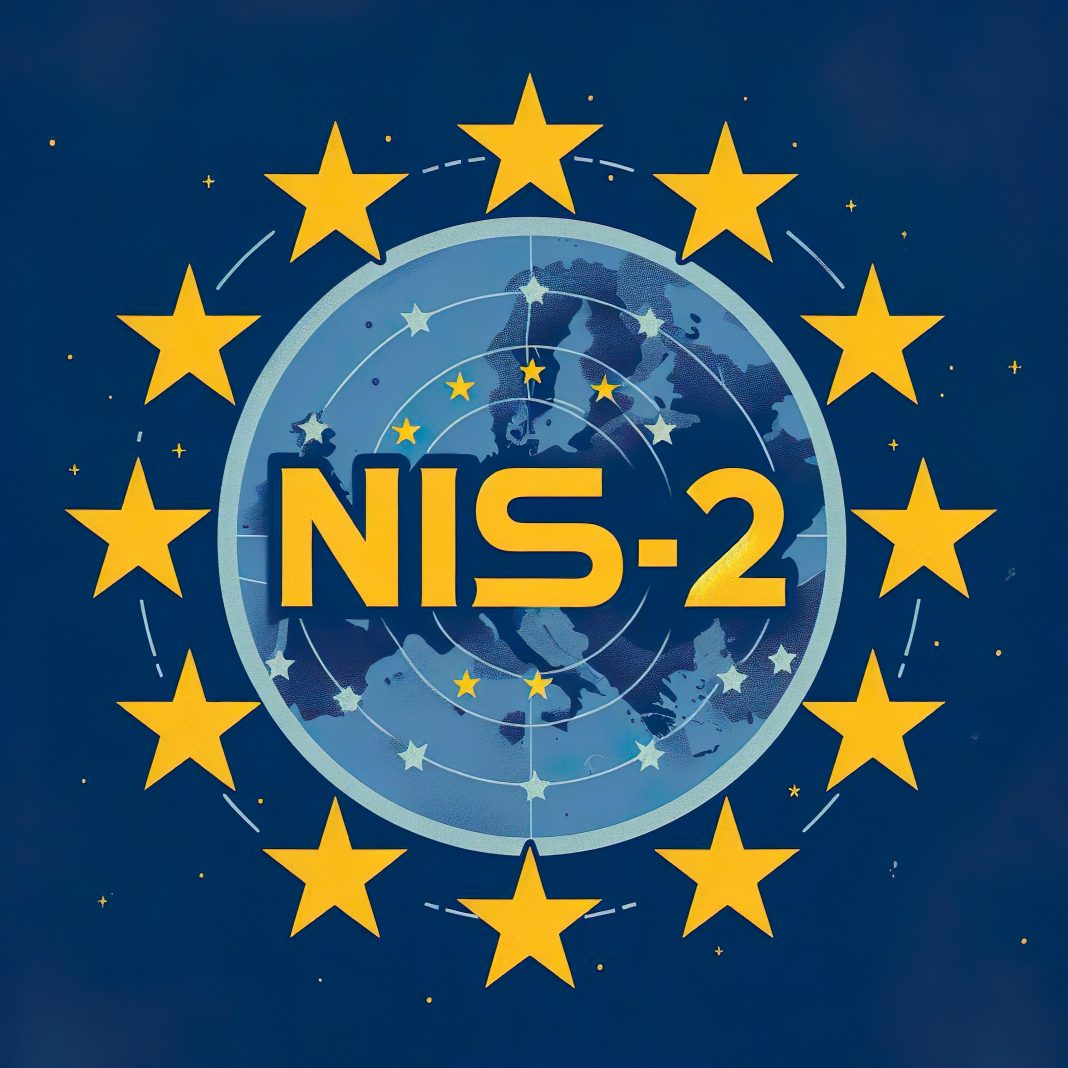 Illustration saying NIS-2. It's the Network and Information Security Directive regulation published in the Official Journal of the European Union